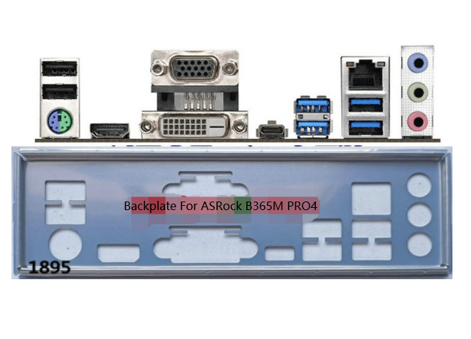 Backplate For ASRock B365M PRO4 Motherboard IO Shield plate i/o O Shield