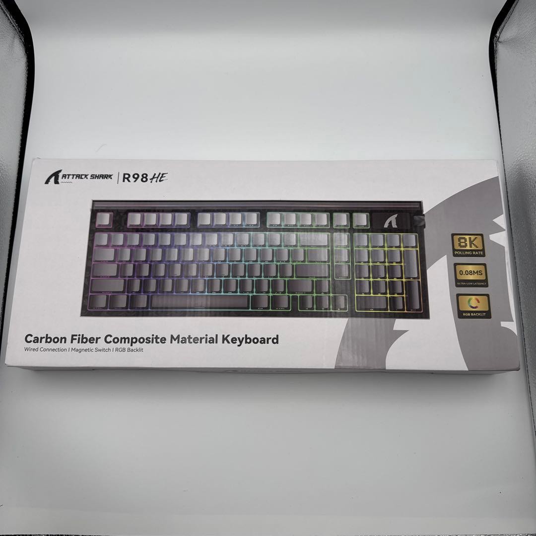 ATTACK SHARK R98 HE Rapid Trigger Wired Gaming Keyboard 8000Hz Unopened