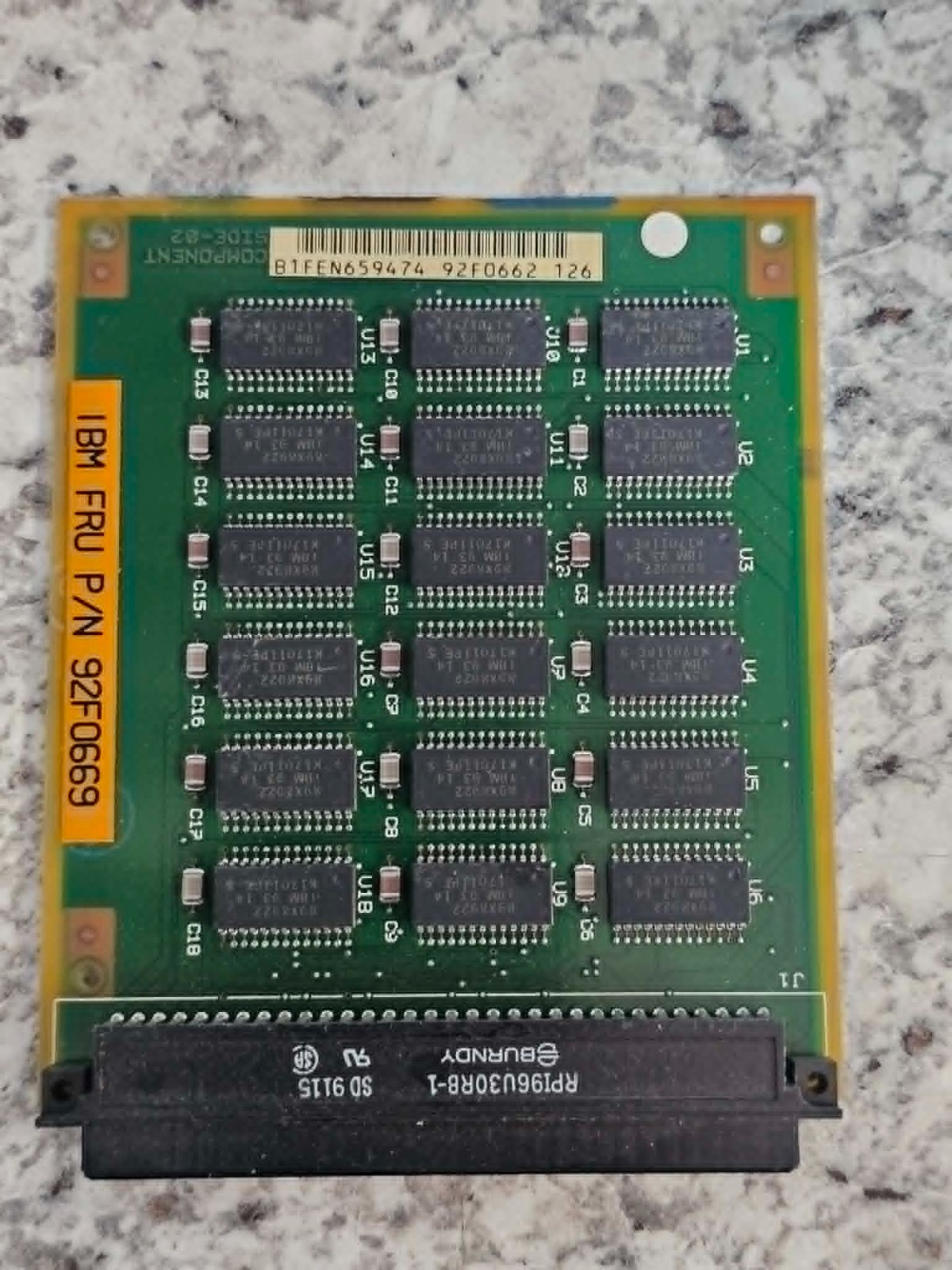 Vintage IBM 2MB Memory Expansion Card 92F0669 PS/2 Model 80 RAM Upgrade MCA