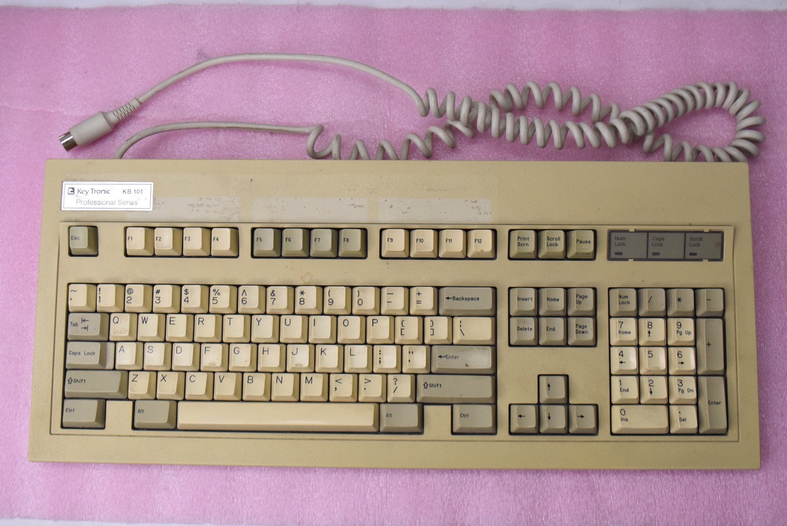 KeyTronic Key Tronic KB101 KB 101 Professional Series AT XT Keyboard - TESTED