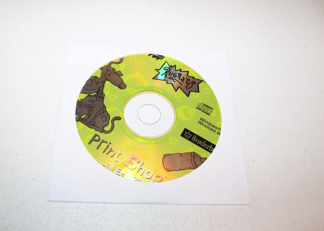 Nickelodeon Rugrats Print Shop Special Edition (PC 1998, Disc Only) Broderbund