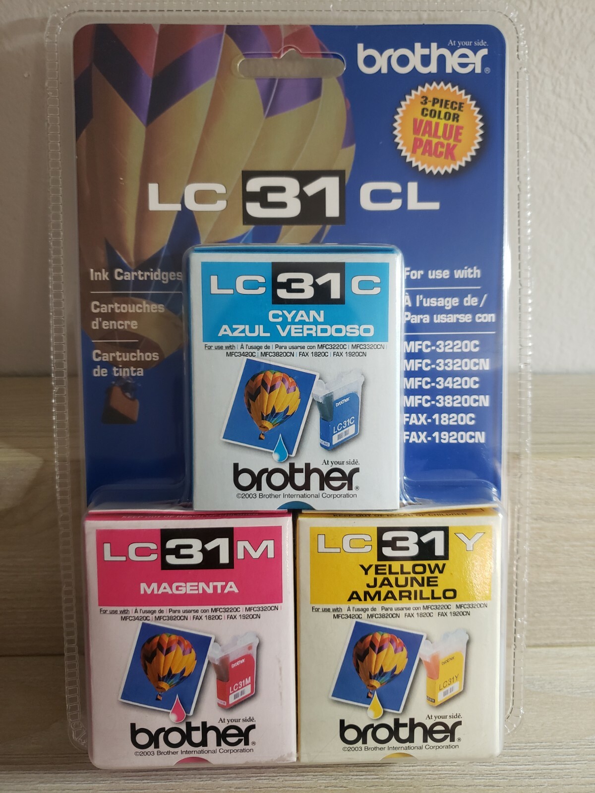 Brother LC 31 CL Ink Cartridges  Cyan, Magenta, and Yellow