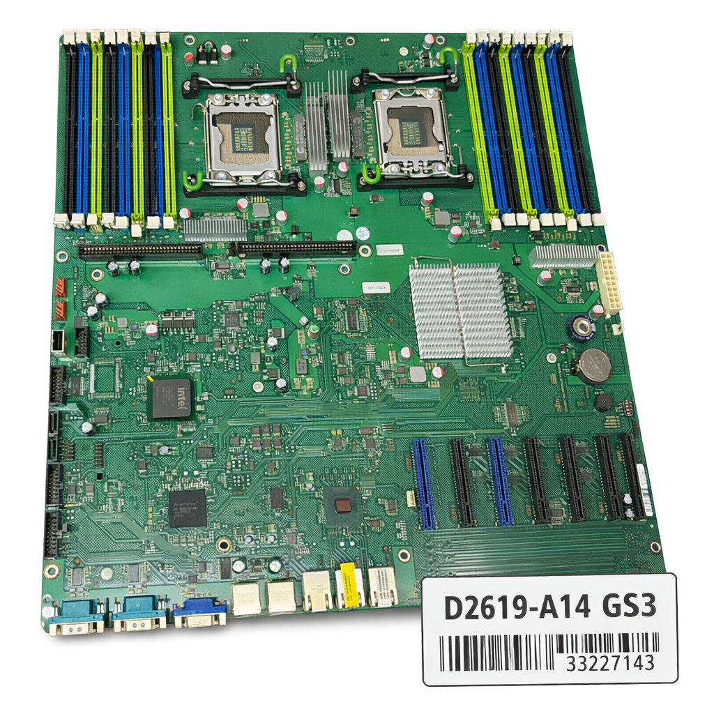 Fujitsu D2619-A14 GS3 Dual LGA1366 DDR3 ECC Server Motherboard Tested OK