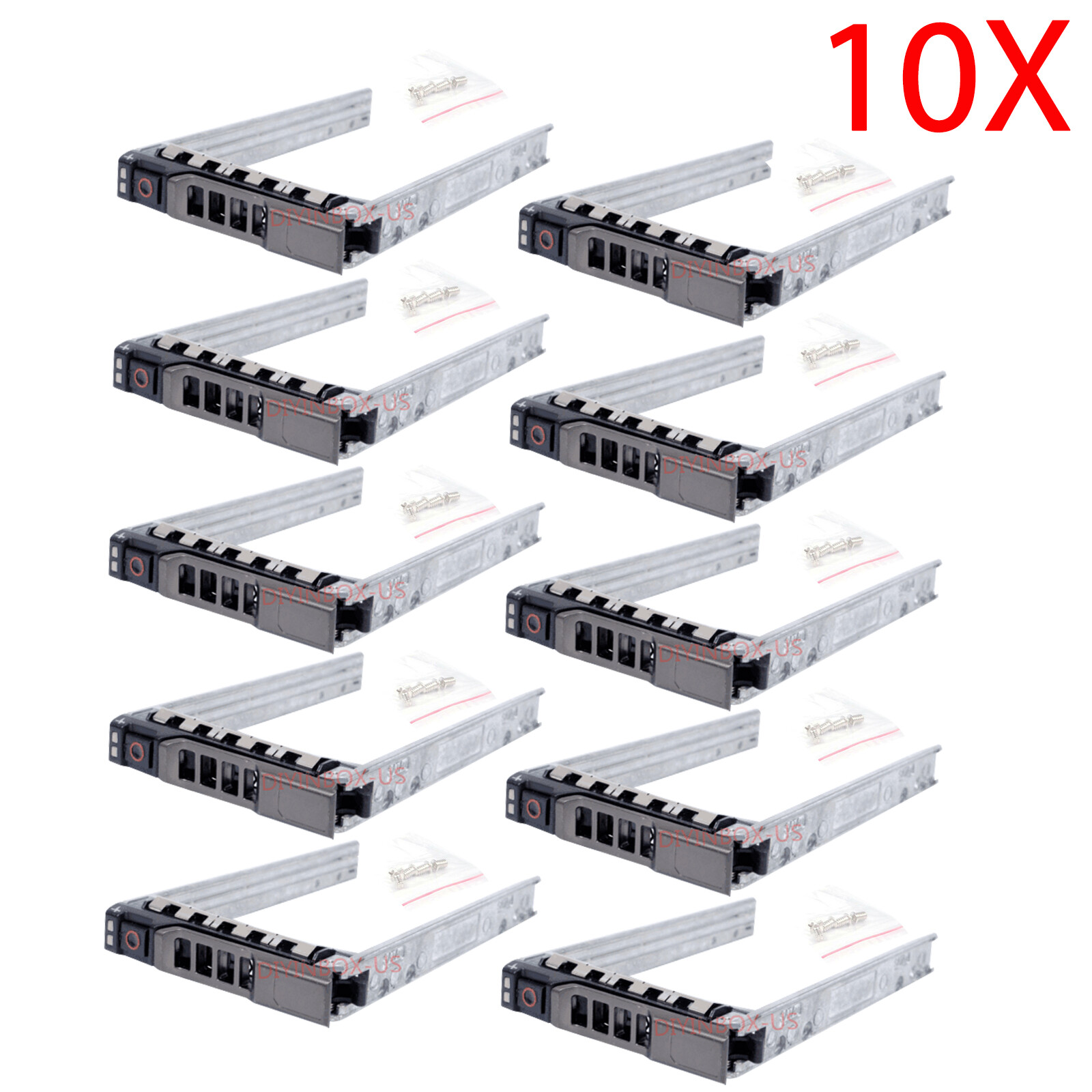 10Pack 2.5" G176J SAS SATA Caddy Tray Fr Dell PowerEdge R610 R710 R620 R720 R820