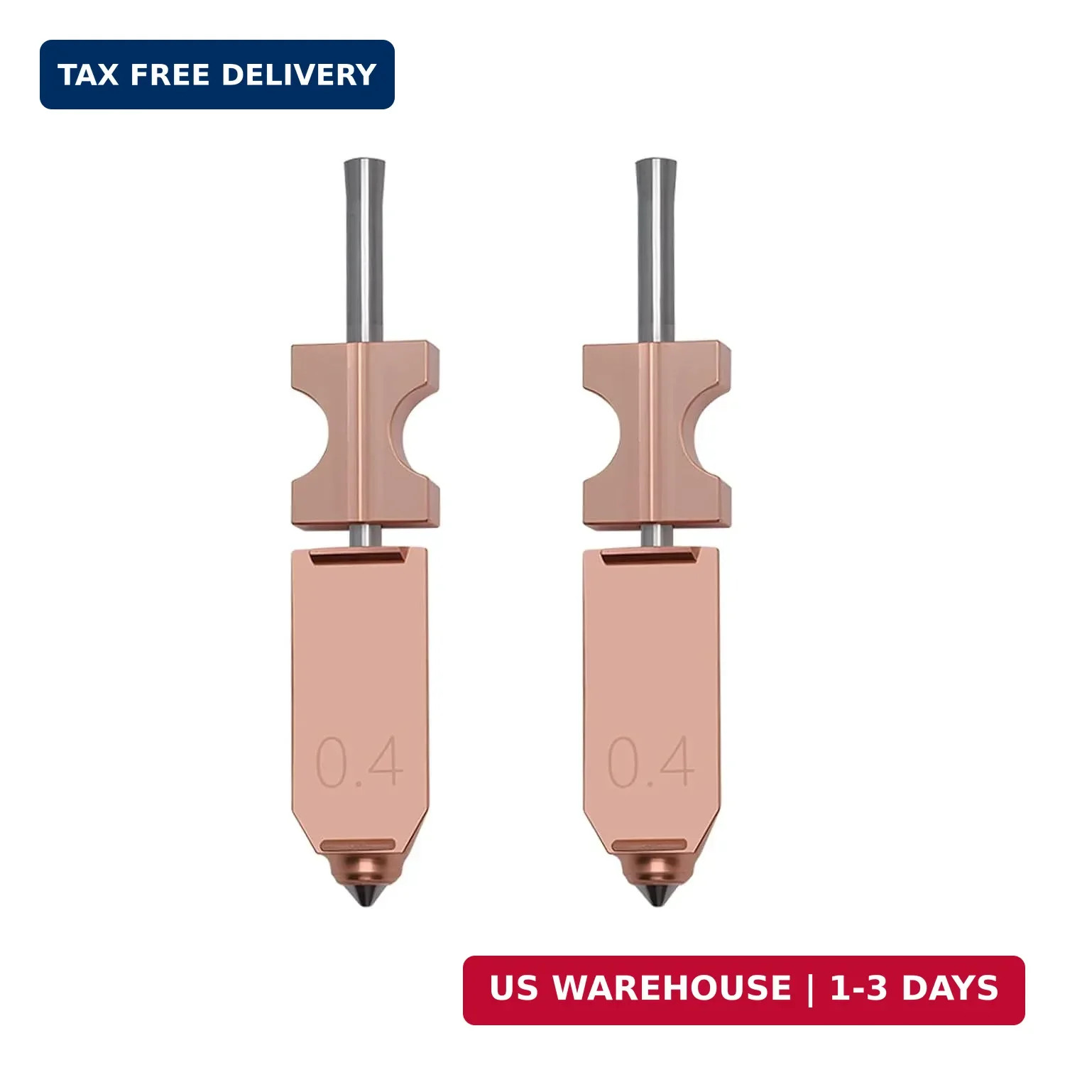 2PCS Upgraded 0.4MM Nozzle for Flashforge AD5X 3D Printer