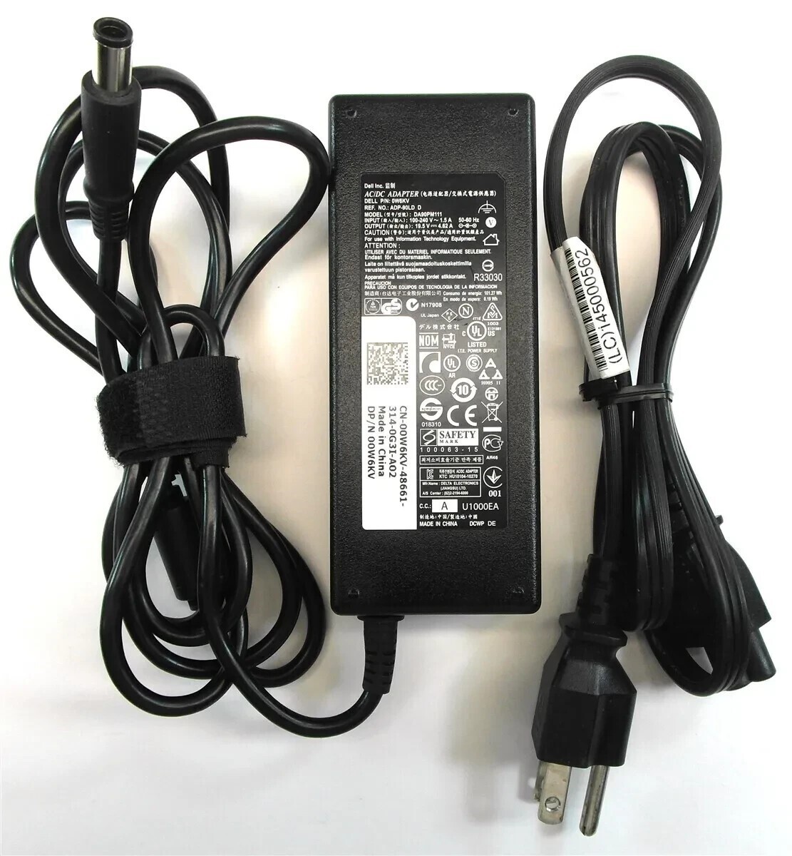 Genuine Dell Laptop Charger AC Adapter Power Supply DA90PM111 ADP-90LD *TESTED*