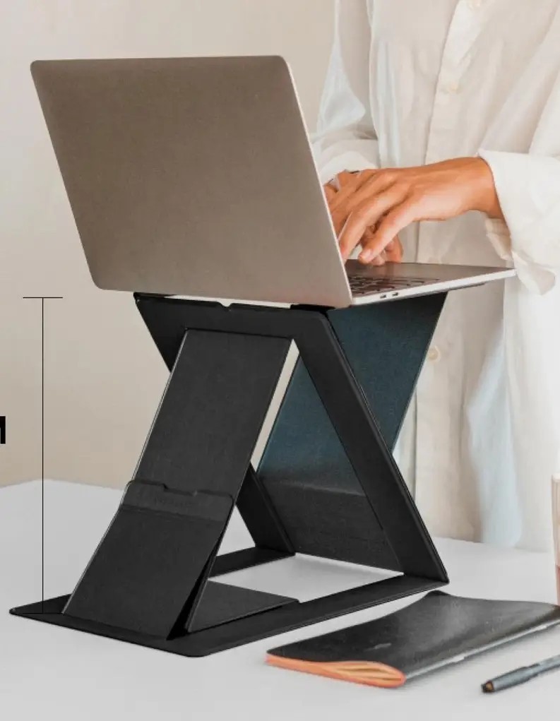Moft Z Inivisble Laptop Stand Origami-Style Adjustable Portable Standing Desk