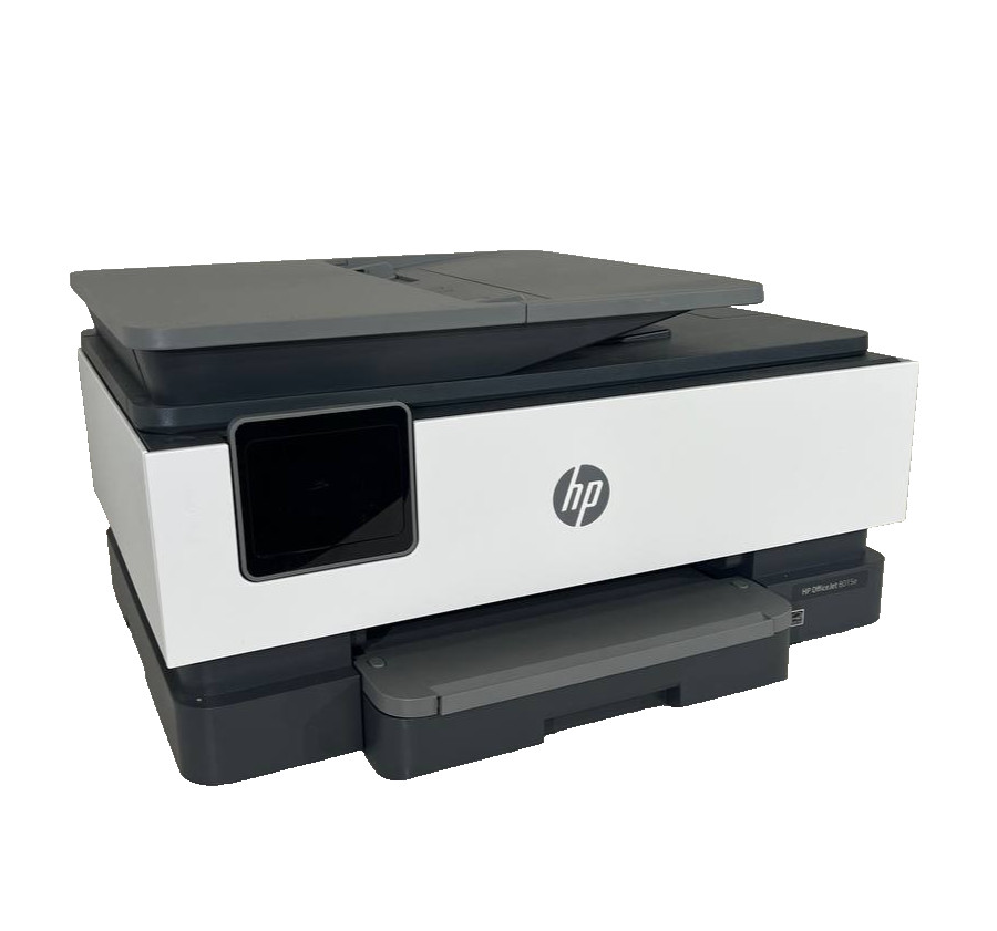 HP OfficeJet 8015e All-In-One Color Inkjet Printer Scanner Wireless TESTED