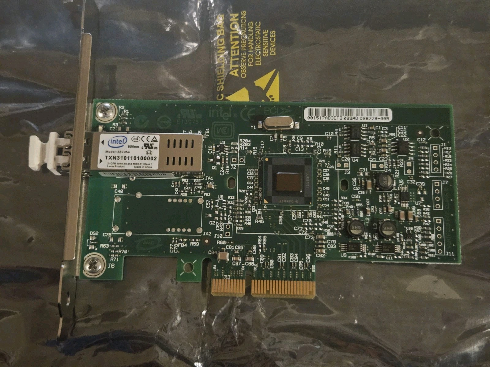 Intel Pro/1000 Pci-e Network Interface Card NIC C60719 Fiber Adapter Dell 0GF668