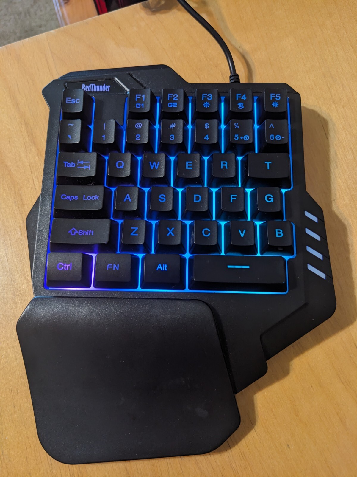 One Handed Red Thunder G30 Gaming Keyboard