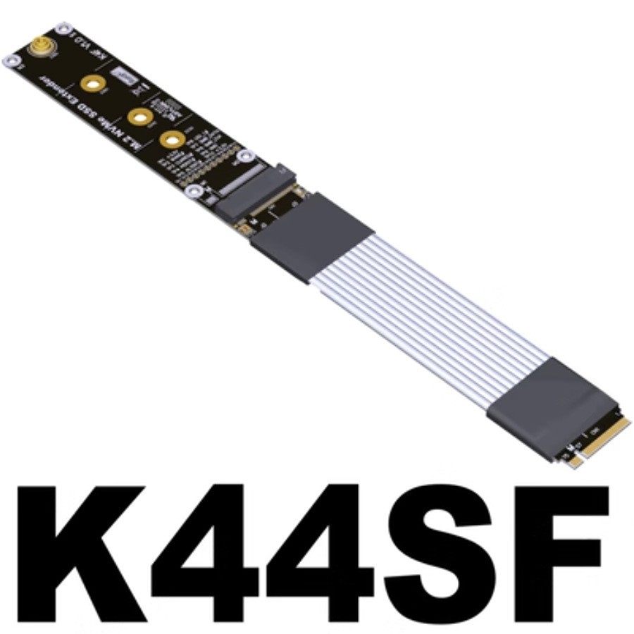 ADT M.2 NVMe Key M SSD Riser Cable PCIe 5.0 X4 Gen5 High Speed Extension Adapter