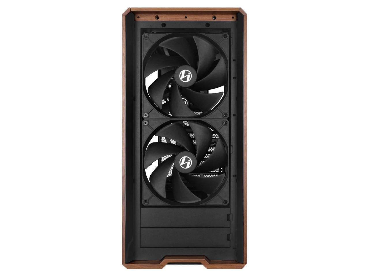 Lian Li LANCOOL 217 Genuine Walnut Wood Computer Case,  Mid-Tower ATX PC Case