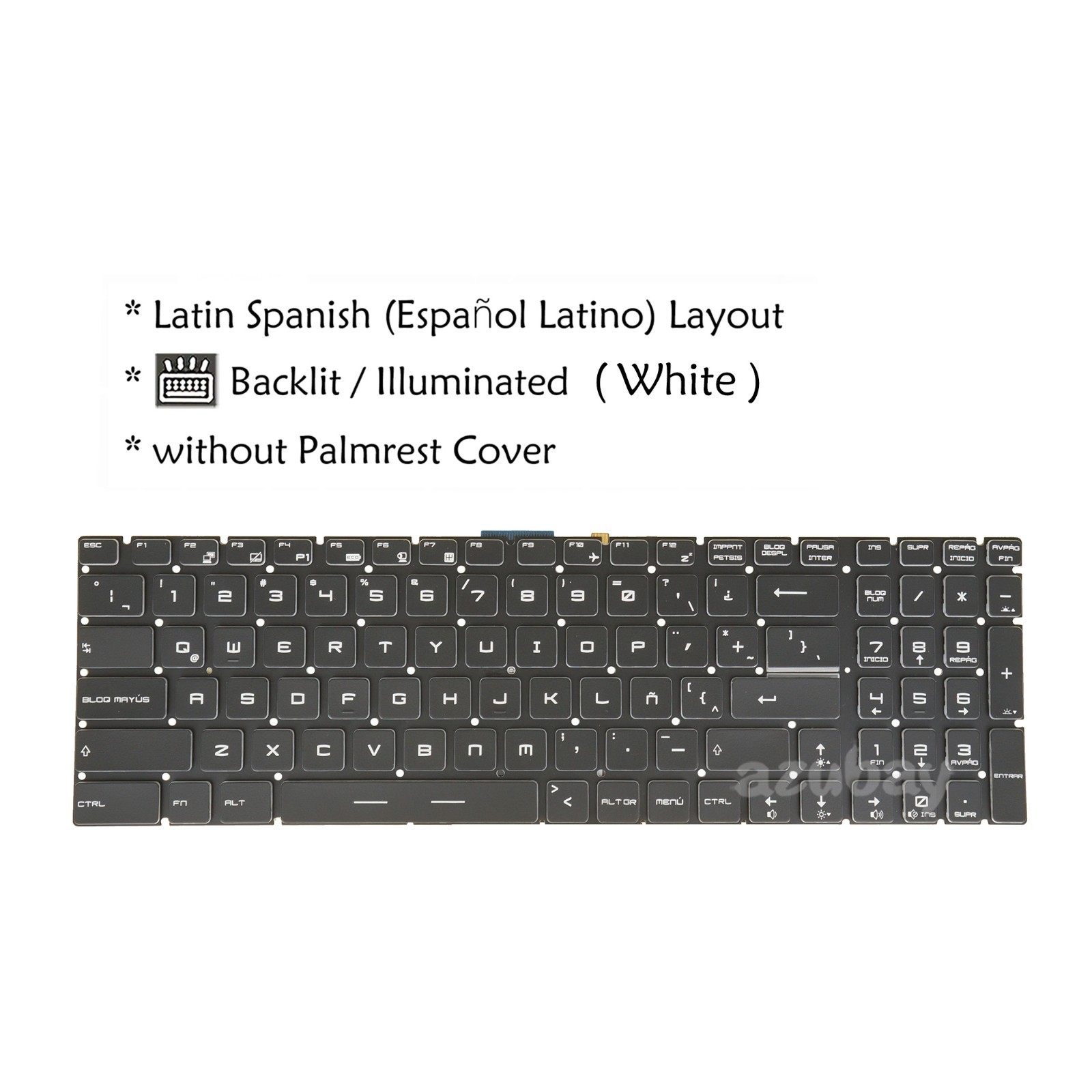Teclado Español For MSI MS-16P6 MS-1792 MS-1795 MS-1796 MS-1799 MS-17C5 MS-17C6