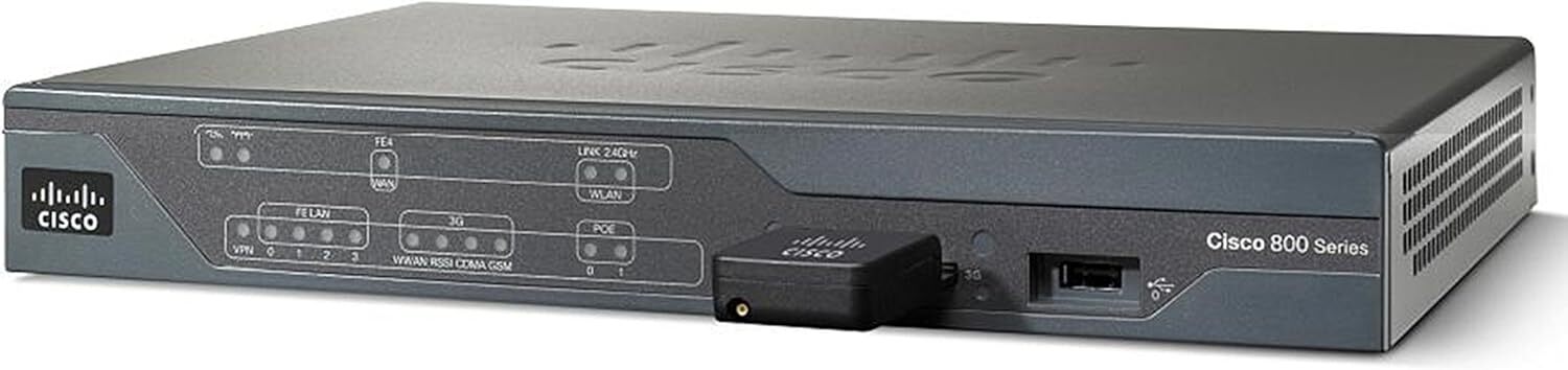 CISCO 881G-K9 ROUTER & PCEX-3G-HSPA-R6GSM MODULE Cisco 881G 3G Modem
