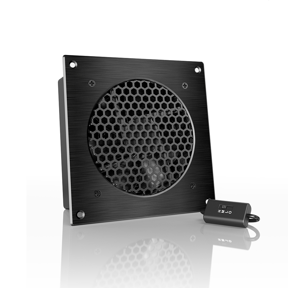 AIRPLATE S3, Quiet Cabinet Fan 6" for Home Theater AV Amplifier Media Cooling