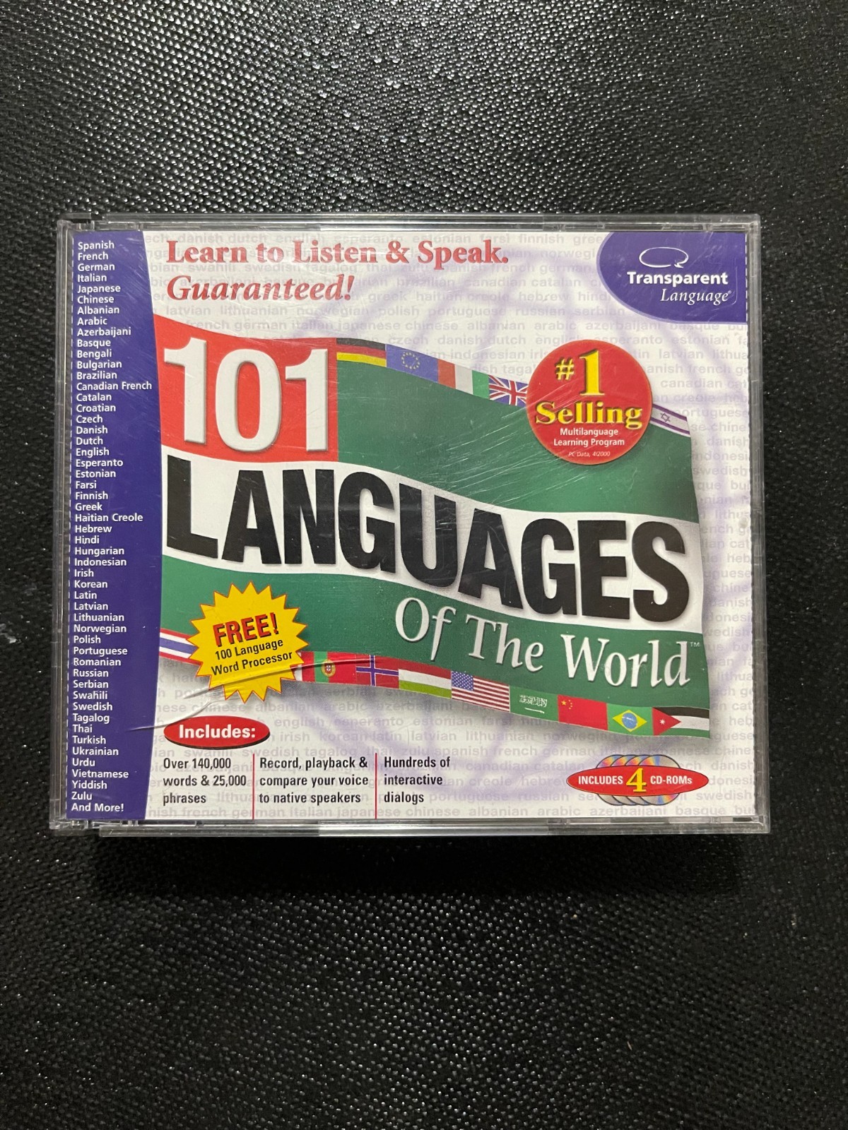 Vintage 101 Languages Of The World - 4 CD Set - Windows 95, 98, 2000, or NT 4.0