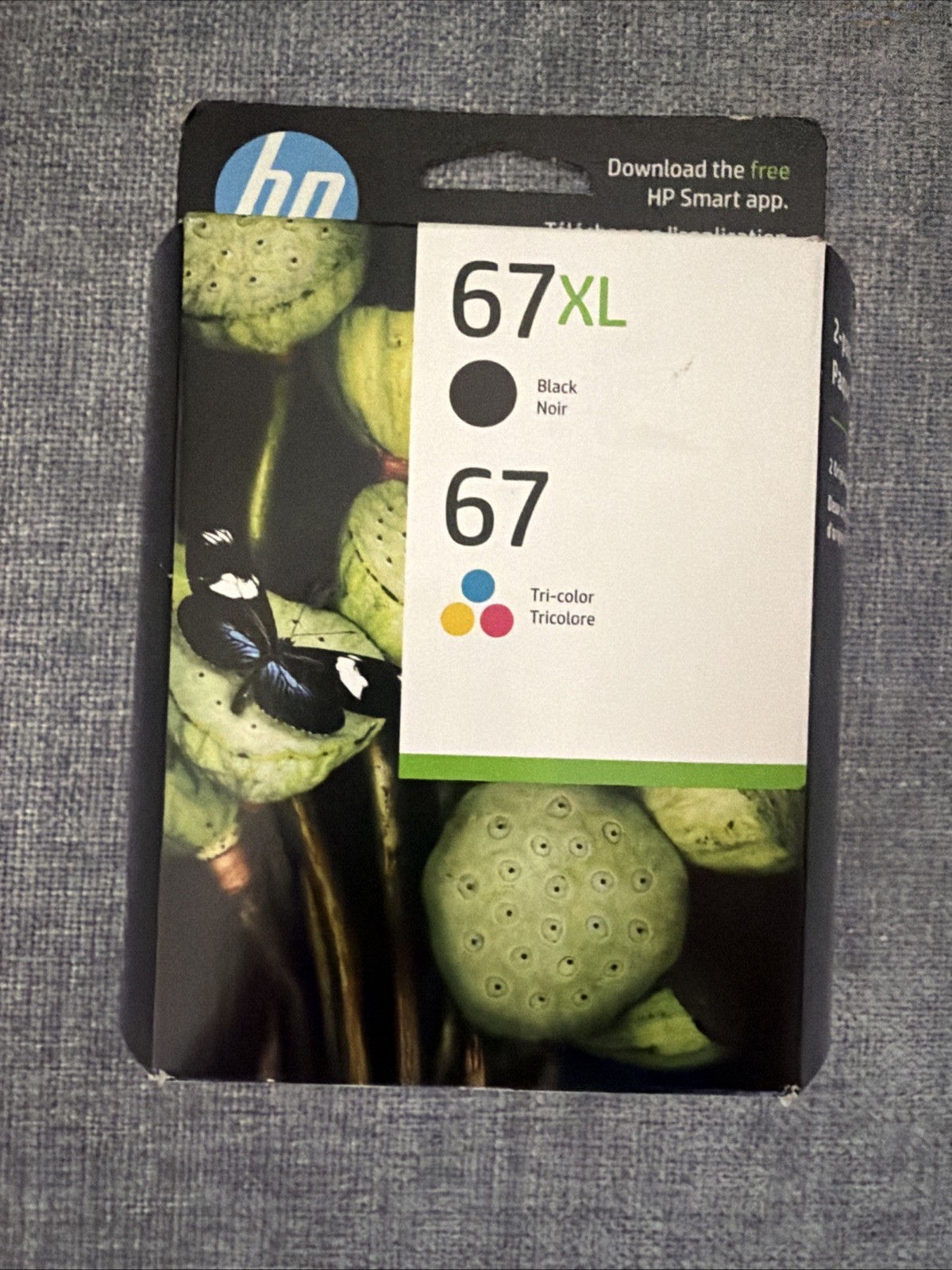 NEW HP 67XL Black High Yield / 67 Tri-Color Ink Cartridge Combo EXP FEB 2027