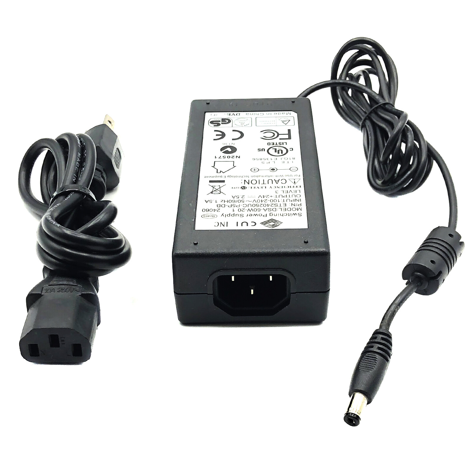 Genuine CUI Inc 60W AC Switching Power Supply DSA-60W-20 1 Charger 24060