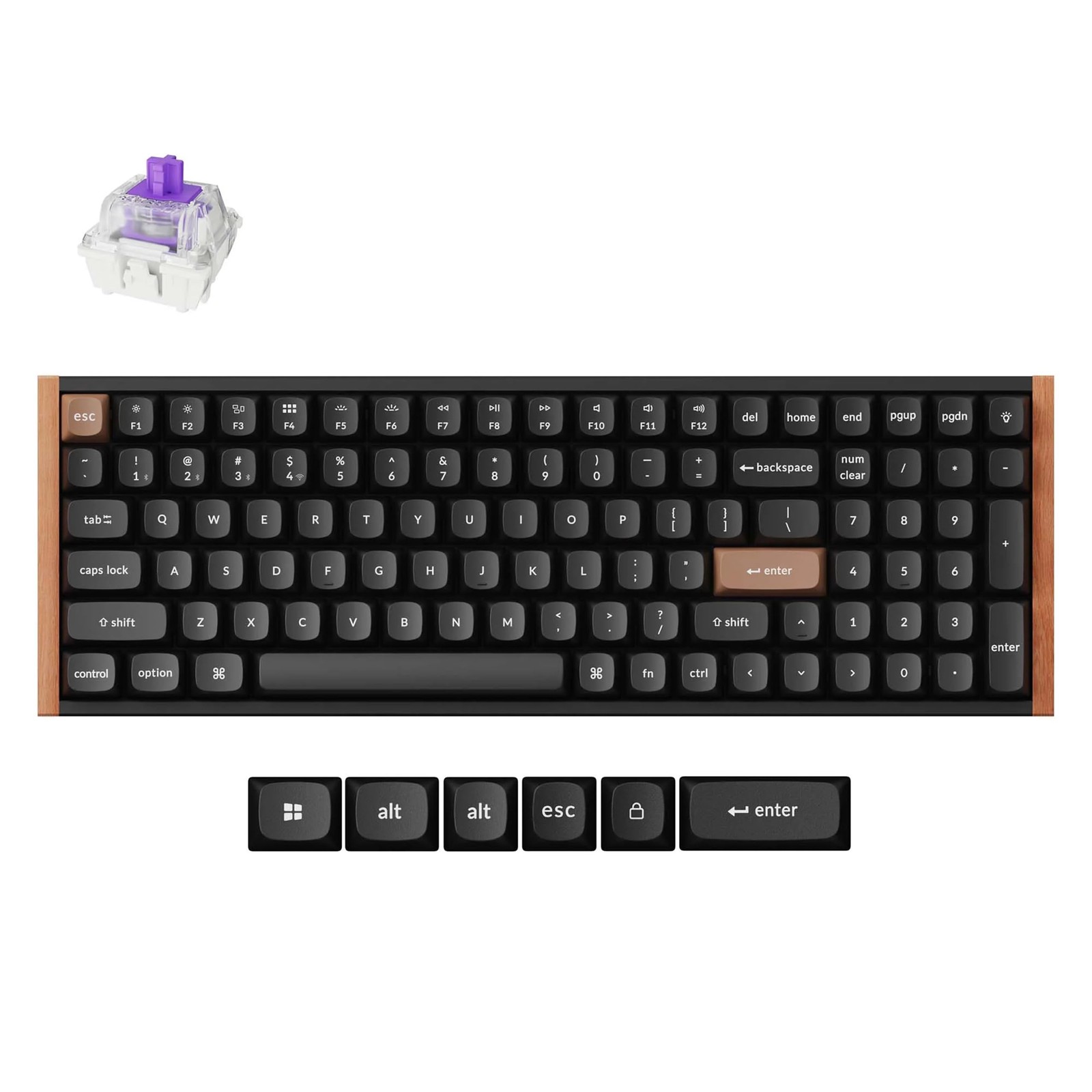 Keychron K4 HE – 96% Compact Hall Effect Wireless Mechanical Keyboard with Nu...