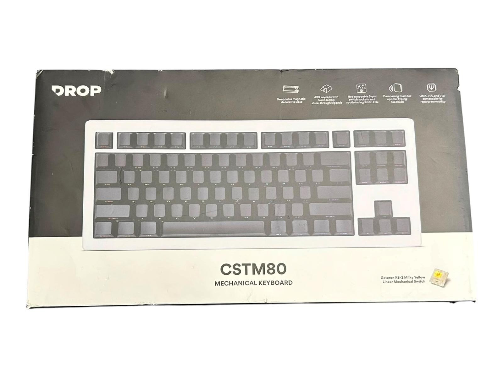 DROP CSTM80 RGB TKL Wired Mechanical Gaming Keyboard - White