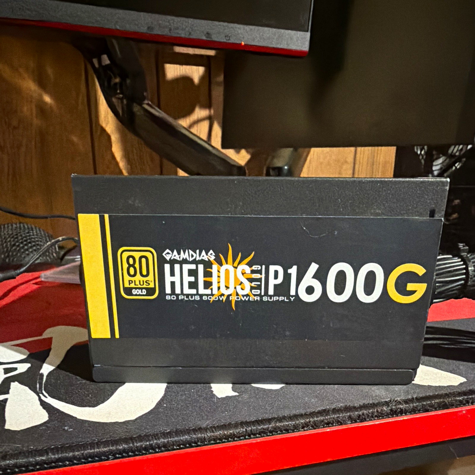 GAMDIAS HELIOS P1600G 600 WATT 80 PLUS Gold ATX PSU Black 100-240V