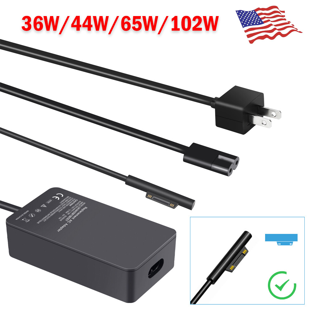 For Microsoft Surface Pro 1 2 3 4 5 6 7 X/GO 1706 1800 Laptop AC Adapter Charger