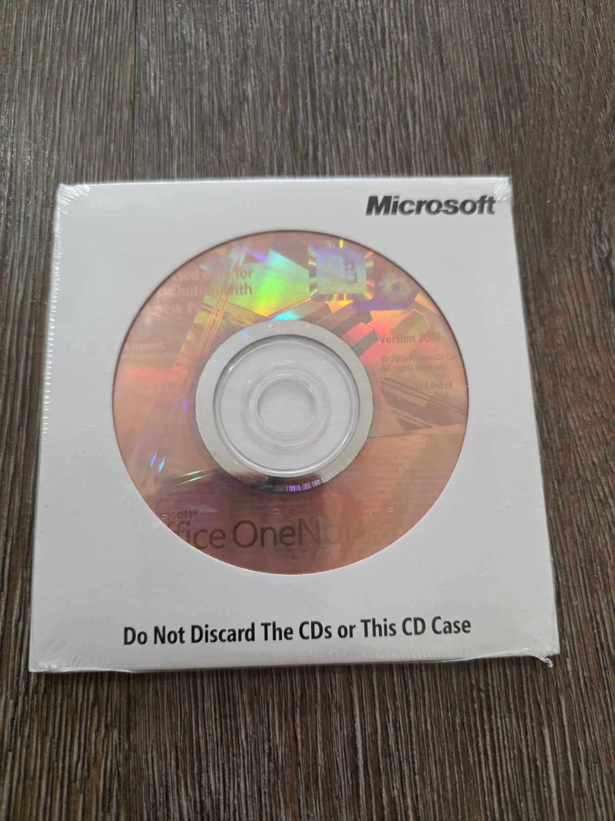 MICROSOFT OFFICE ONE NOTE 2007 New Sealed With Product Key 