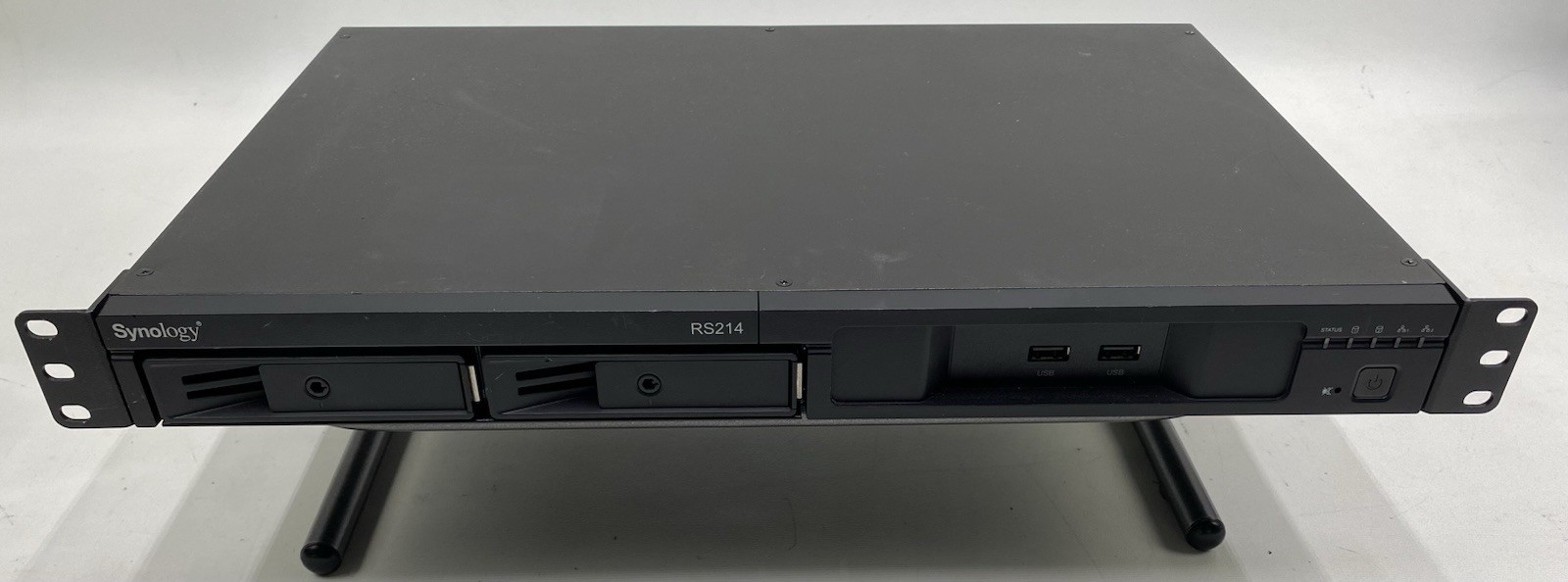 Synology RackStation RS214 1U 2‑Bay NAS w/ 2× 2TB HDD