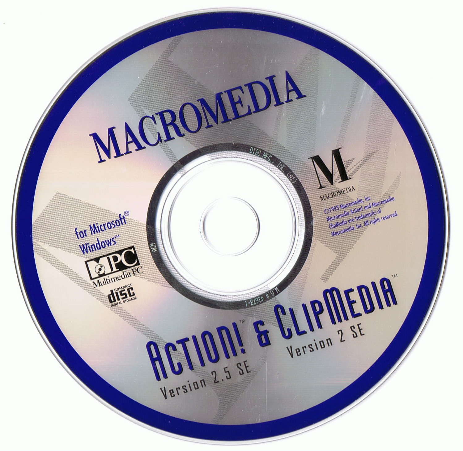 Macromedia Action v. 2.5 SE and ClipMedia v. 2 SE (PC, 1993)