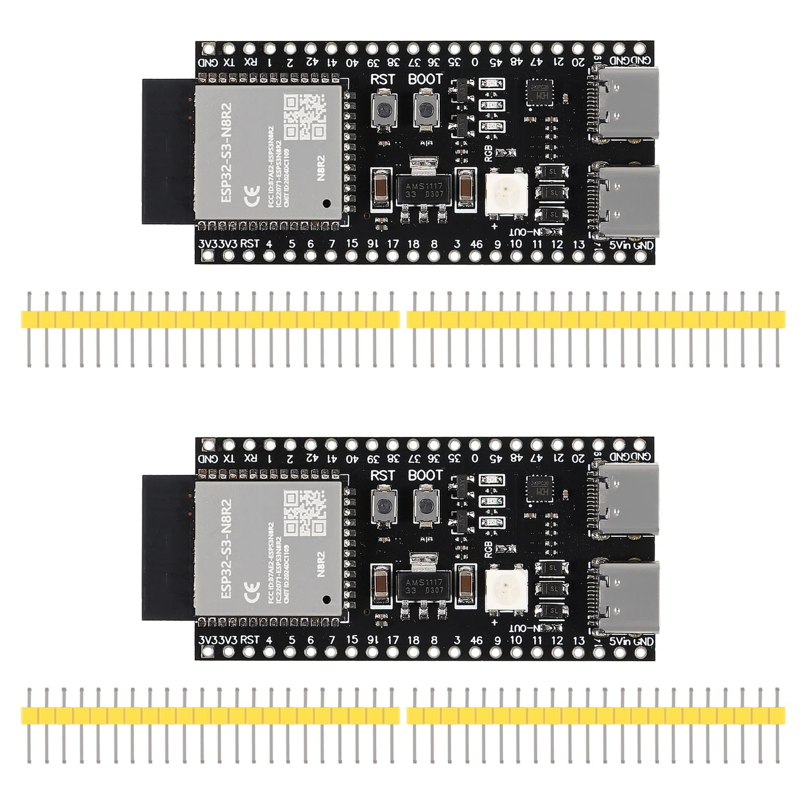 2 PCS ESP32 ESP32S3 Dev Board TypeC WiFi Bluetooth Core N8R2 Module