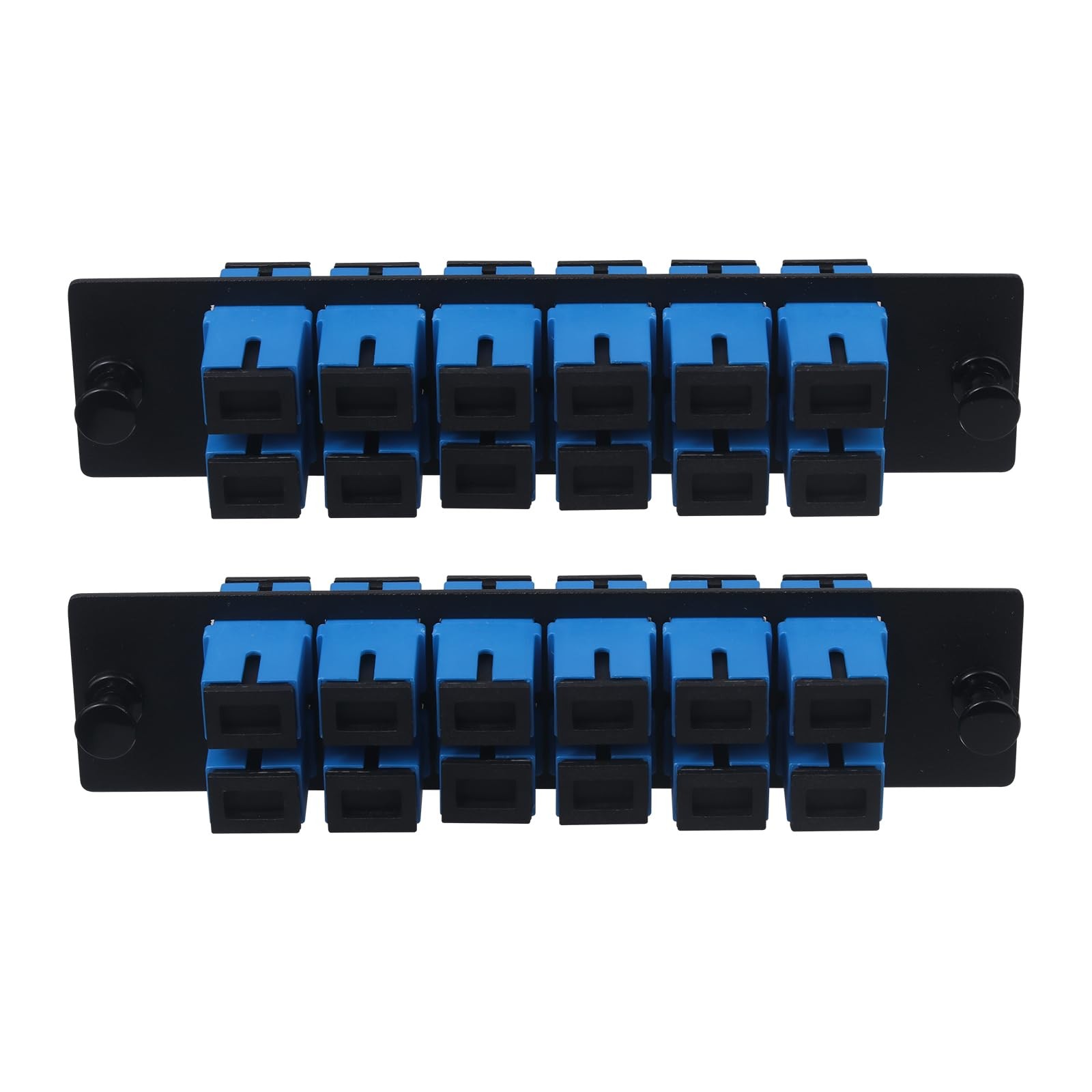 12Core SC UPC Single Mode Fiber Patch Panel SC/SC Coupler Adapter 2 PCS