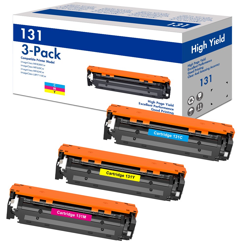 3PK CRG131 Laser Toner Cartridge Set HighYield For Canon 131 ImageCLASS MF8280CW
