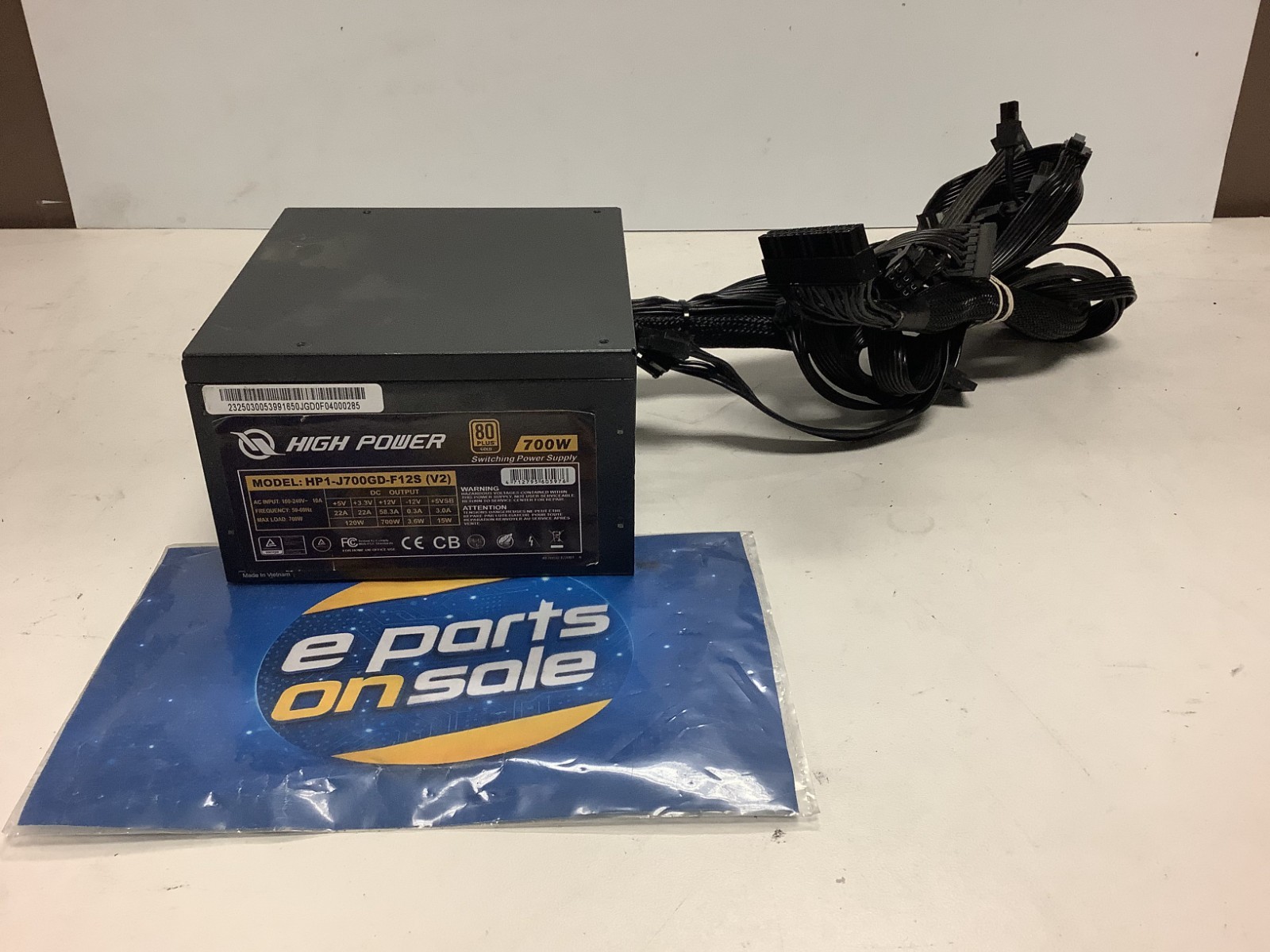 High Power HP1-J700GD-F12S (V2) 700W 10A 80+ Gold Switching Power Supply L-T2C
