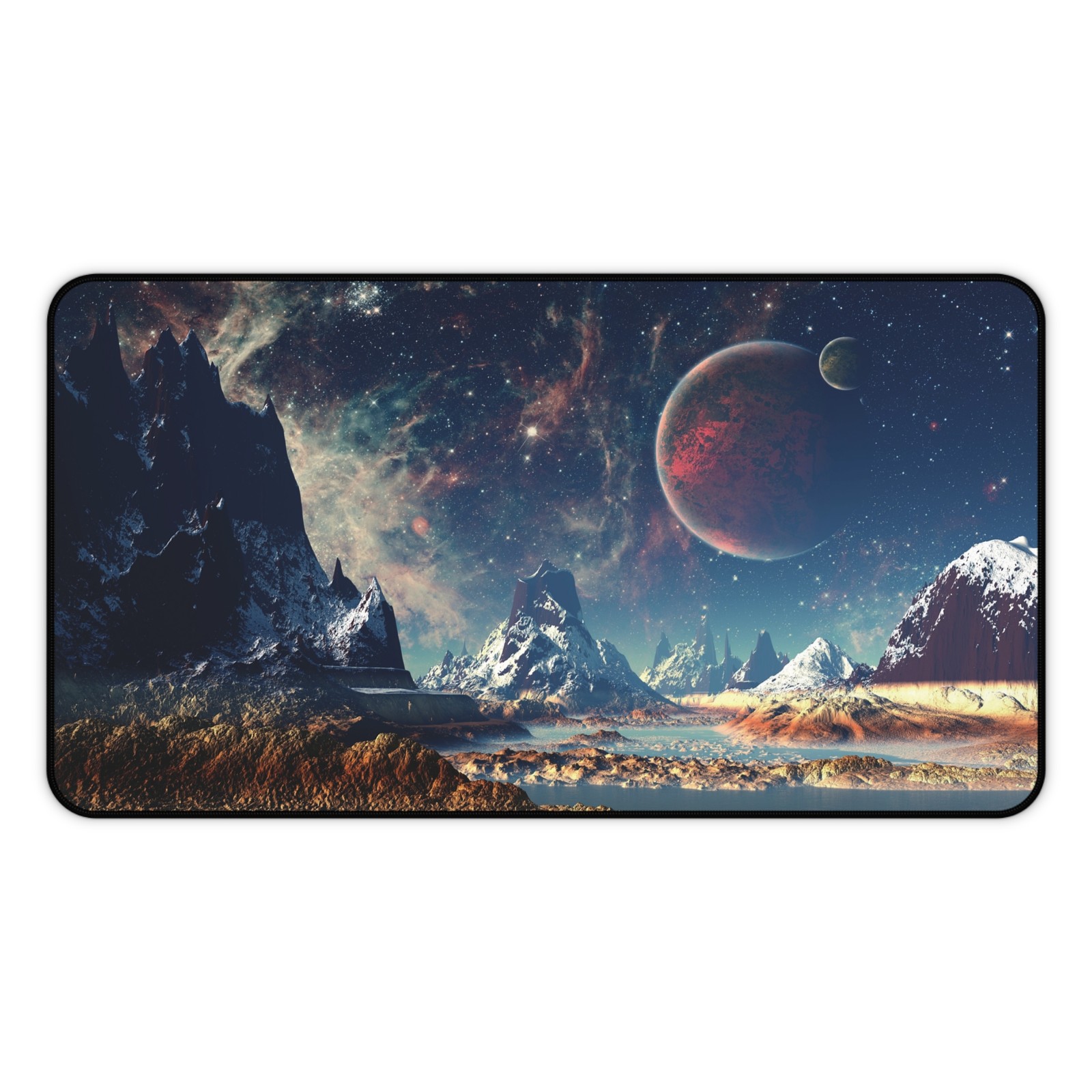 Alien Planet Landscape Desk Mat | Sci-Fi Space Mousepad