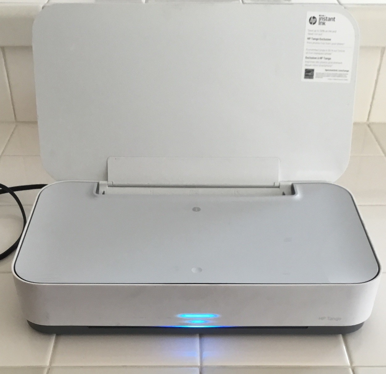 HP Tango X Wireless Mobile Inkjet Color Printer SNPRC-1805-01 White UNTESTED