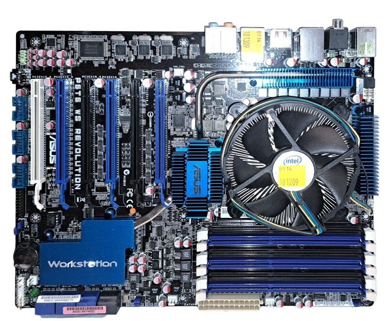 ASUS P6T6 WS REVOLUTION Motherboard +Intel i7-920 +Heat sink and fan