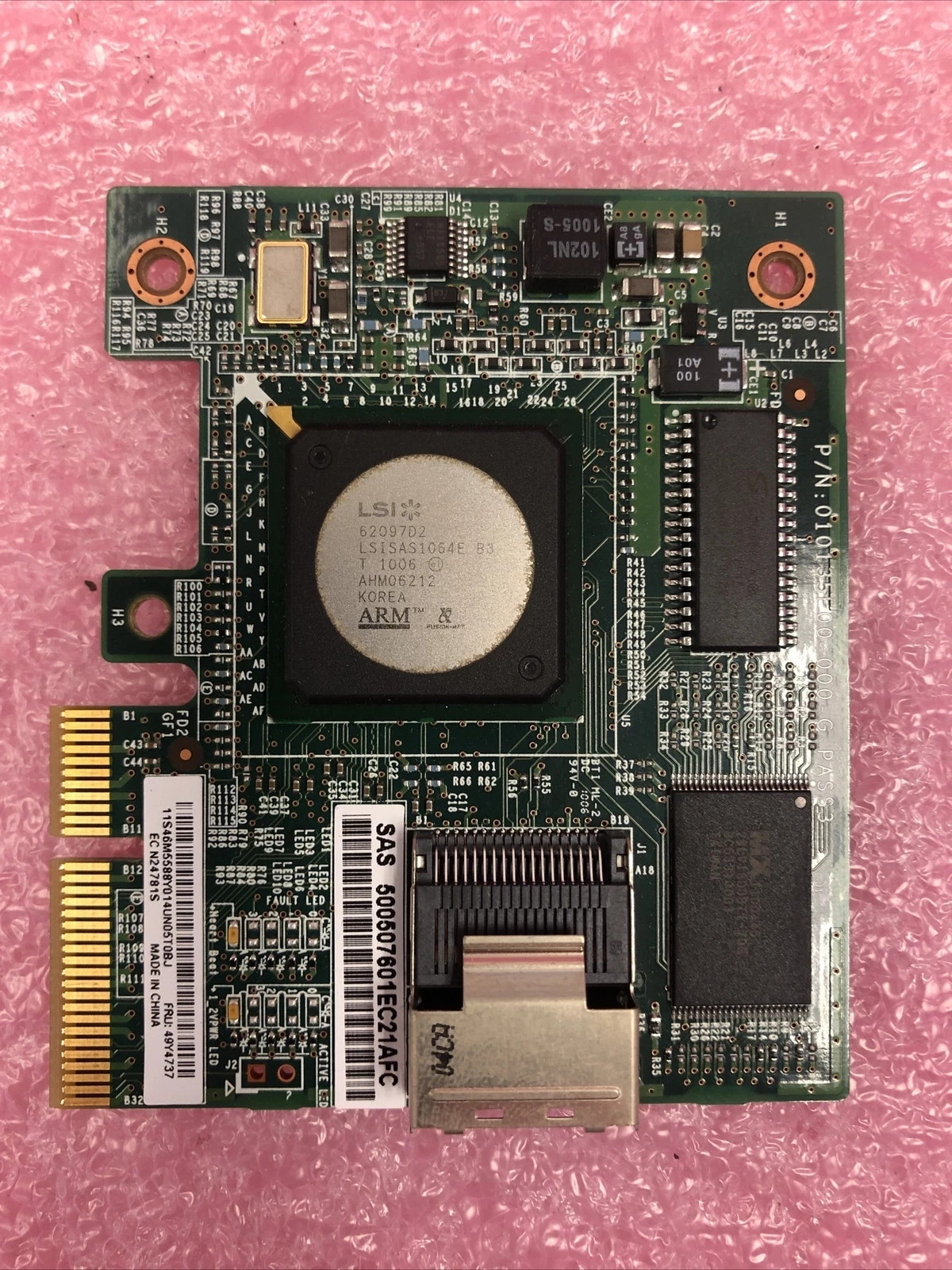 IBM ServeRAID-BR10iL 3Gbps SAS/SATA RAID Controller Mini-SAS PCI Express 49Y4737