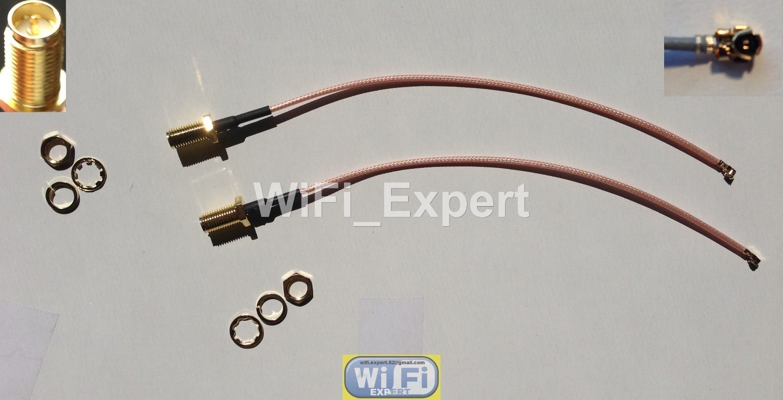 2 x 4 Inch Mini PCI IPX U.FL to RP-SMA Antenna WiFi Pigtail RG178 Cable RF USA