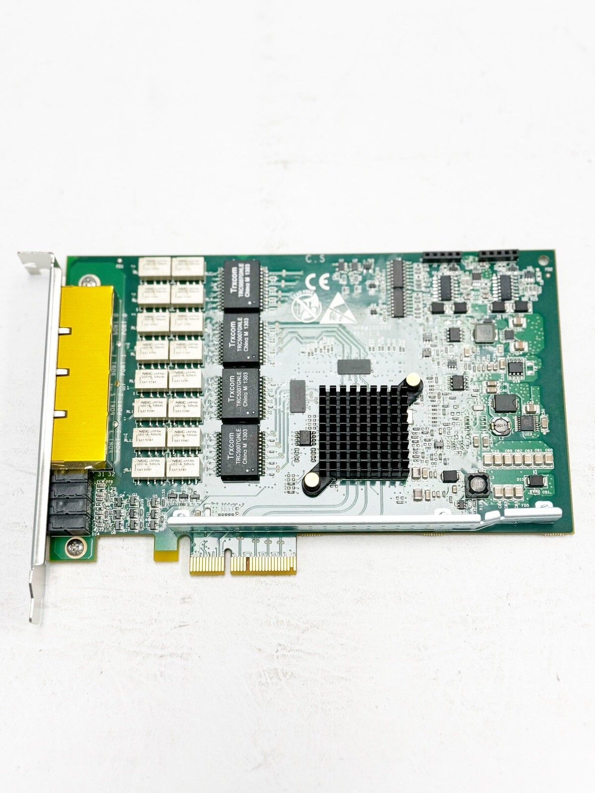 *TESTED* Silicom PE2G4BPI35A-SD Quad Port PCI Copper Ethernet Bypass Card