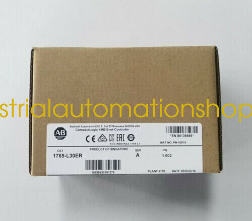 1PC NEW 1769-L30ER /A CompactLogix 1MB ENet Controller Via DHL or FedEX