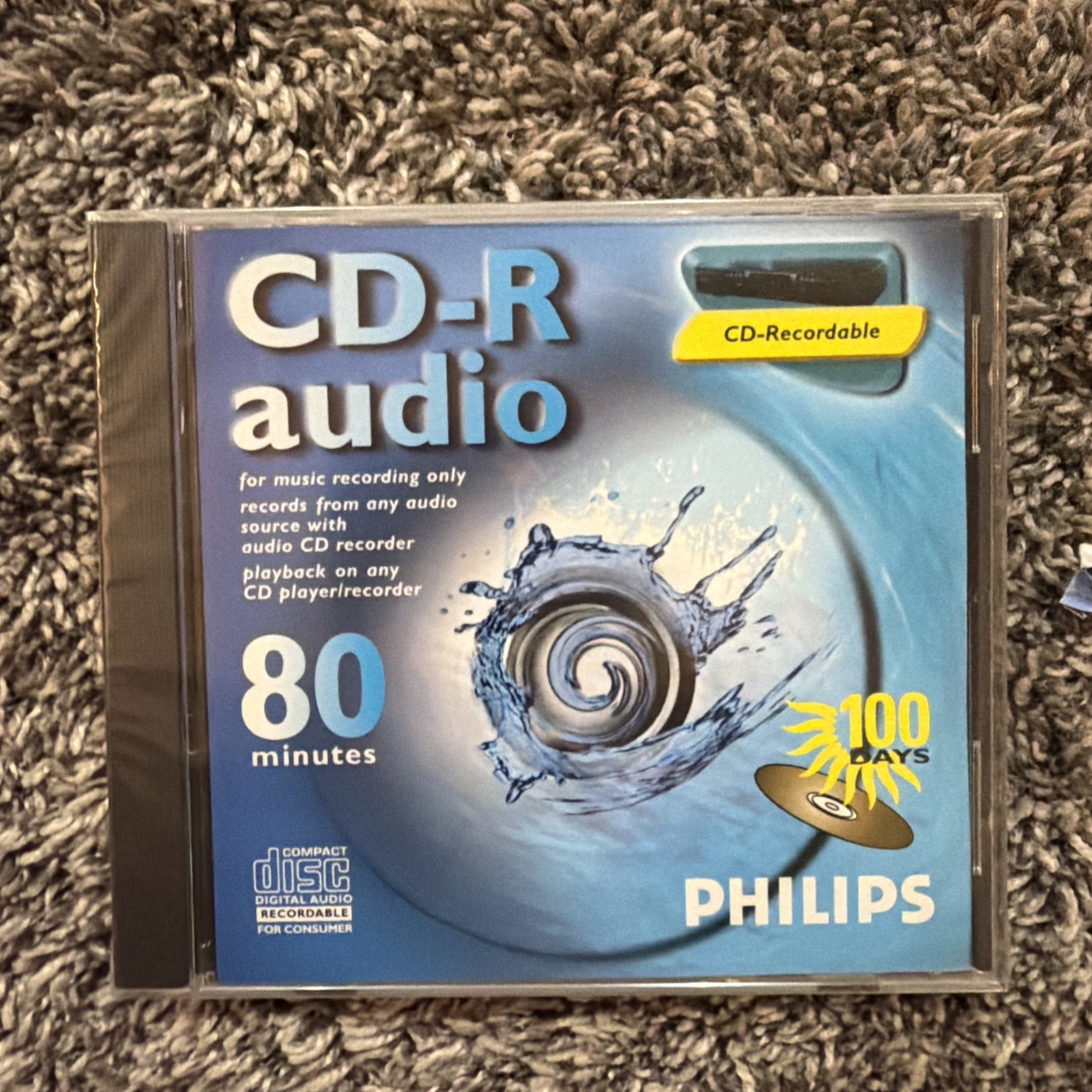 CD-R audio 80 min PHILIPS Audio CD Recordable Disc -New Sealed