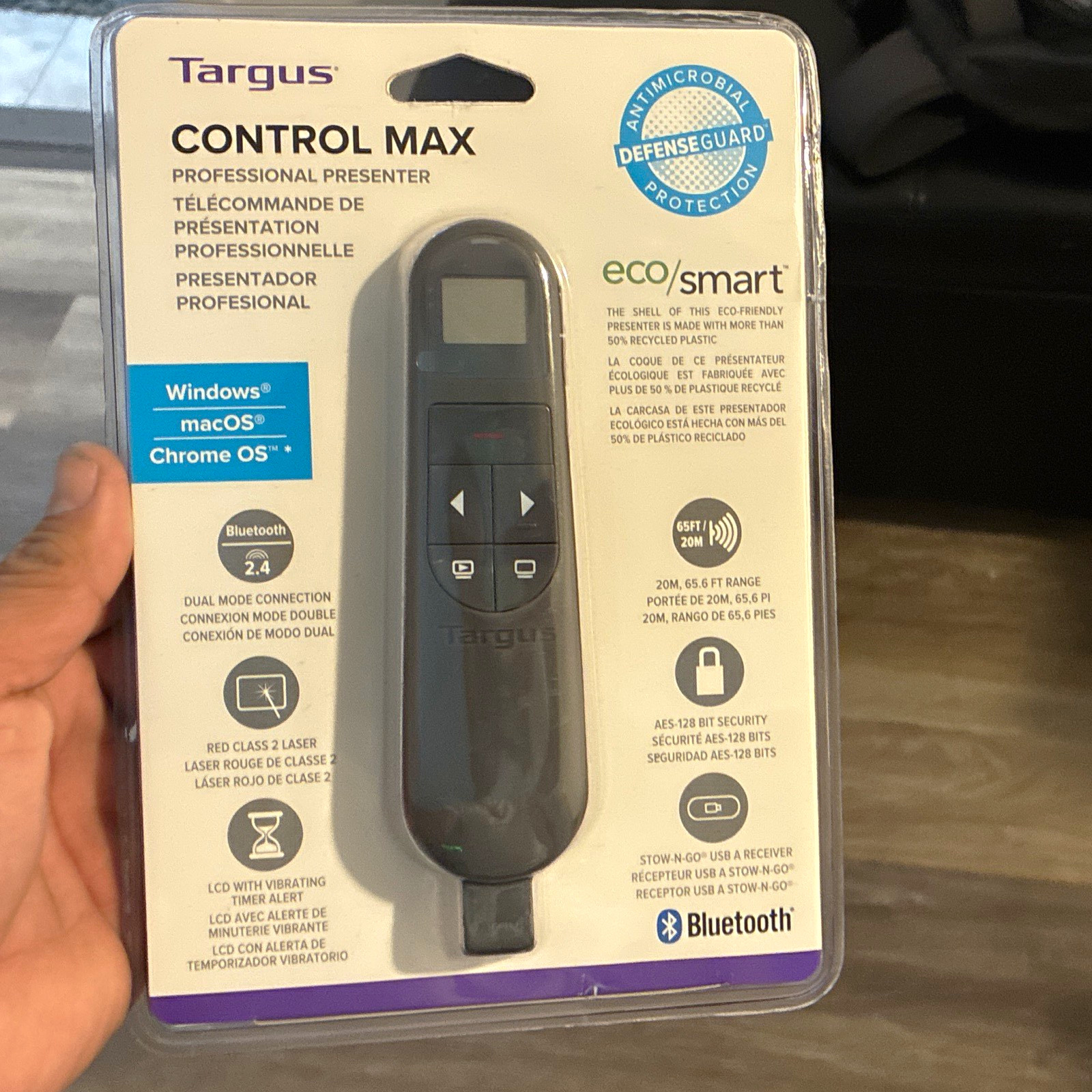 Targus Control Max Wireless Presenter Laser Pointer Remote Black AMP06704AMGL