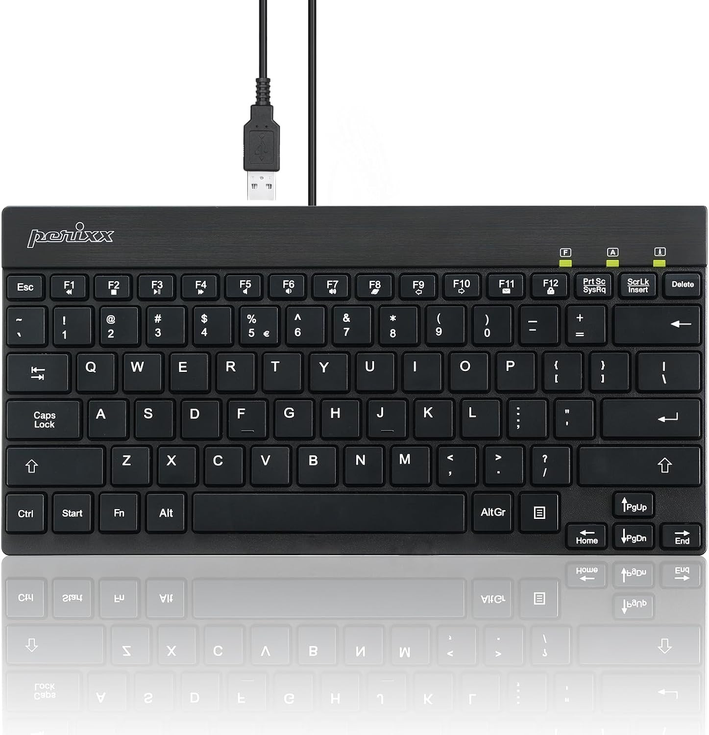 PERIBOARD-426 Wired Mini Wired USB Keyboard with Low Profile Keys US E