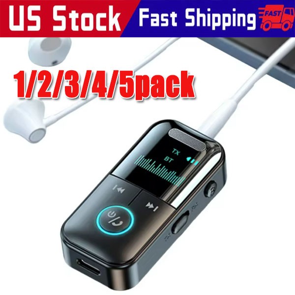 4In1 Bluetooth Audio Adapter Wireless Receiver Transmitter MP3 Player 3.5mm LOT