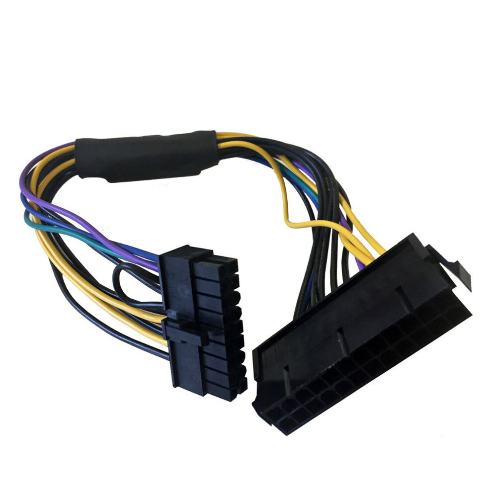24Pin to Motherboard 18Pin Power Supply ATX Cable 18AWG for HP z620 Z420 28cmNew