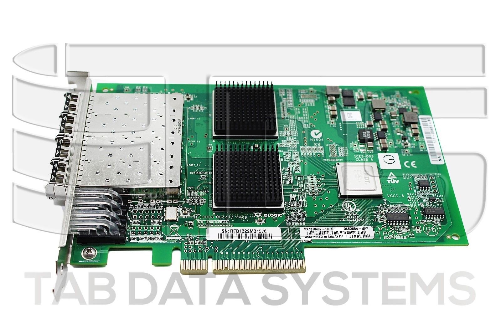 NetApp X1132A-R6 4-Port FCP Target 8Gb HBA PCIe Card w/ SFP+ 111-00481