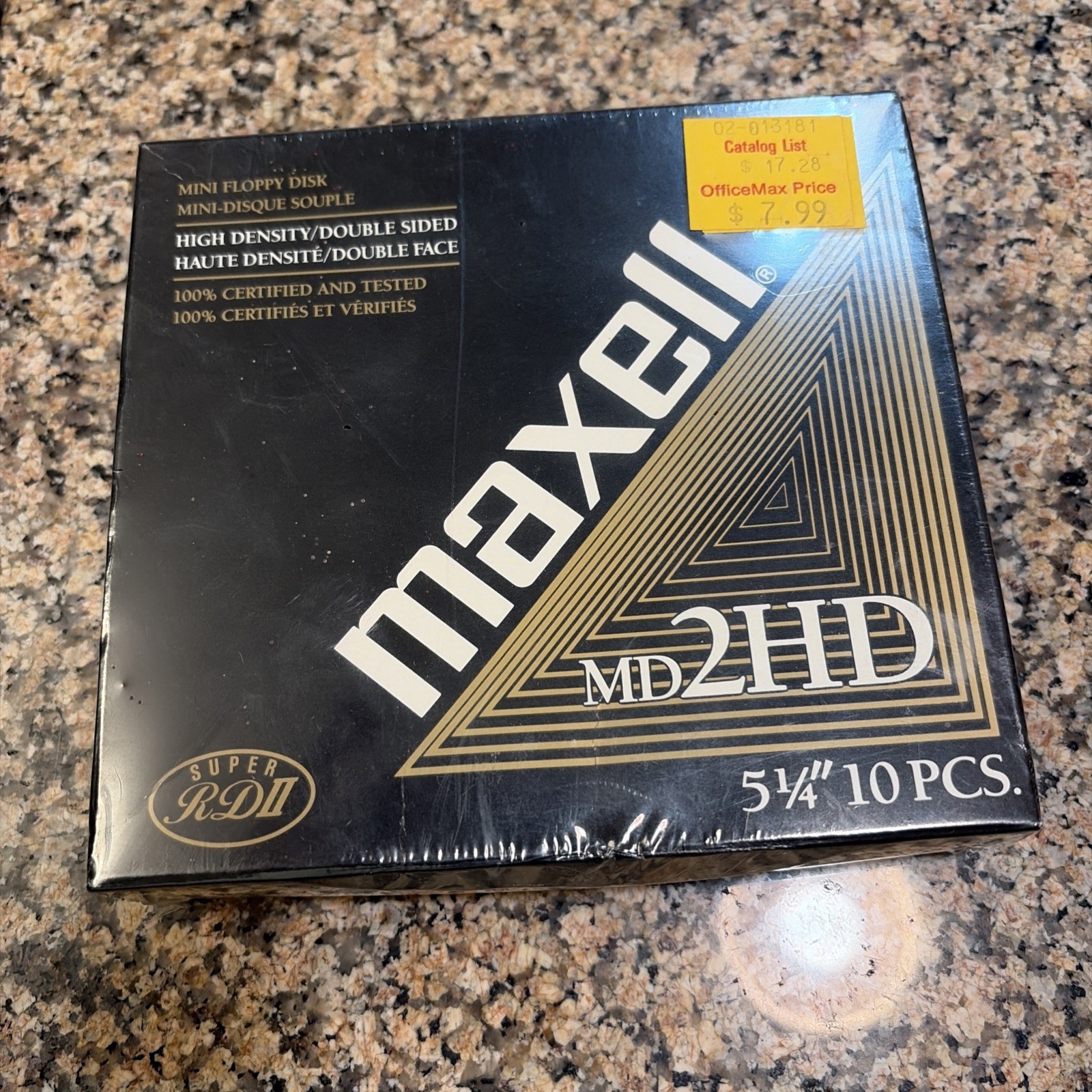 Maxell MD2HD 5.25" 5 1/4" IBM Formatted High Density Floppy Disks 10-Pack NEW 