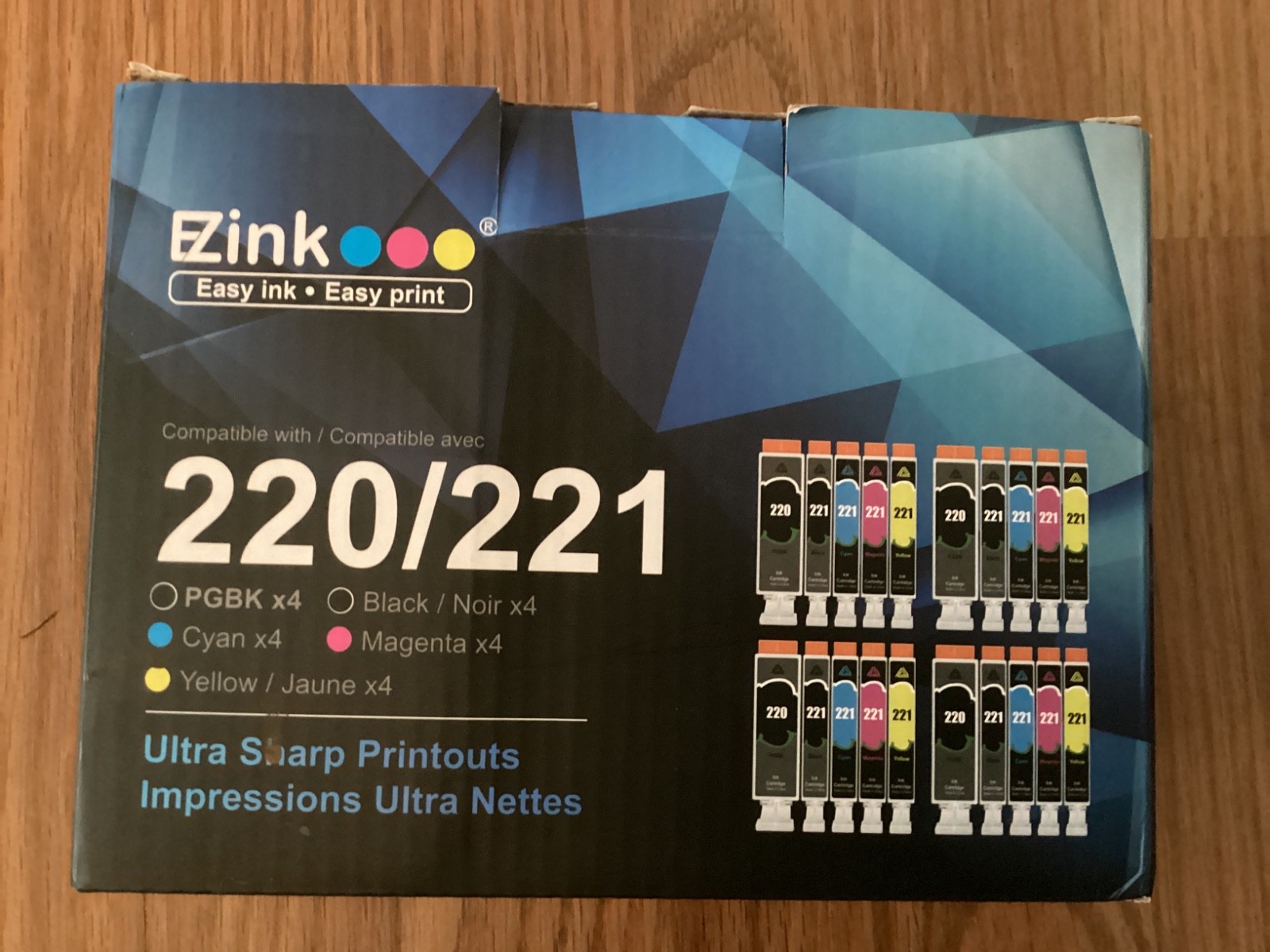 E Z Ink Compatible Ink Cartridges for 220/221 18 out of 20 Pack of Cartridges