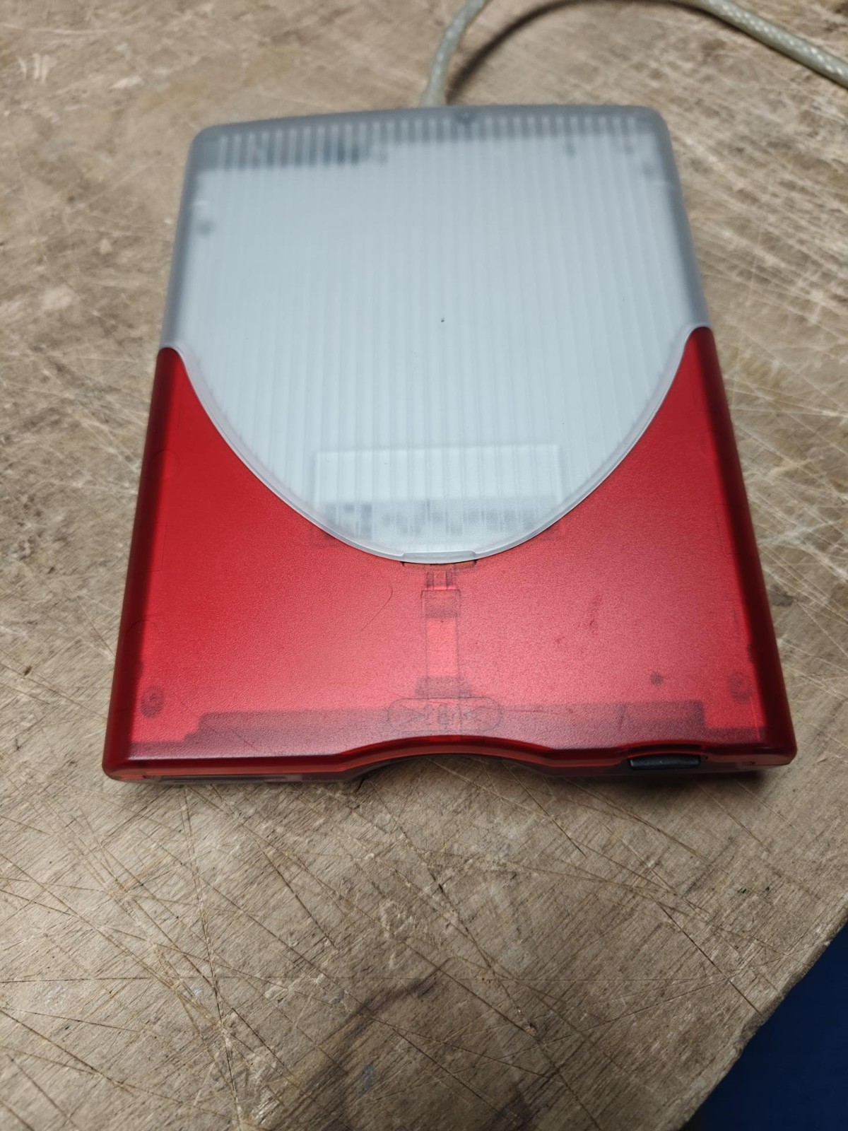 SmartDisk VST FDUSB-M USB 3.5" Floppy Drive Red Clear iMac G3 Style Vintage...