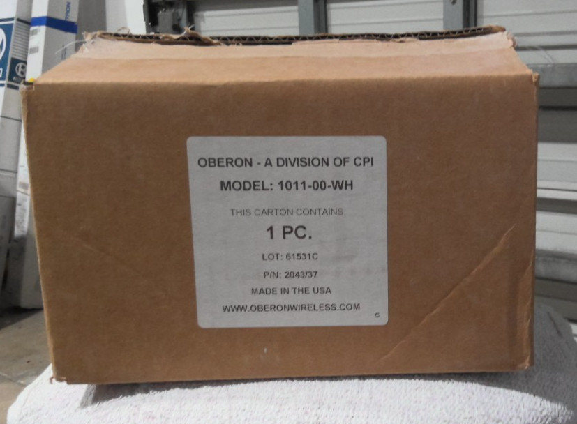 Oberon 1011-00-WH Wireless Access Point Right-Angle Wall Mount